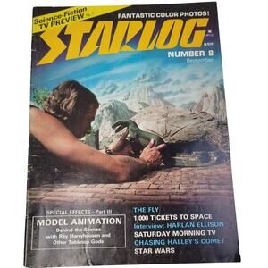 Vintage September 1977 Starlog The Magazine of the Future #8 SciFi TV Preview